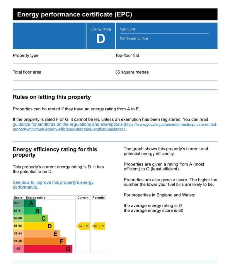 Homeowners and landlords must have a valid Domestic EPC certificate 