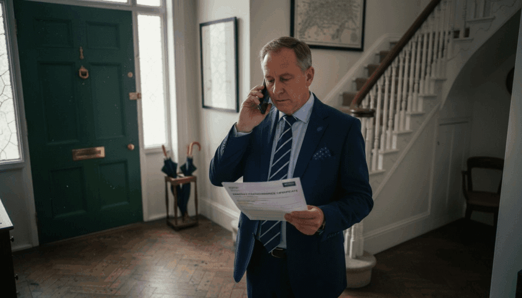 man with epc certificate